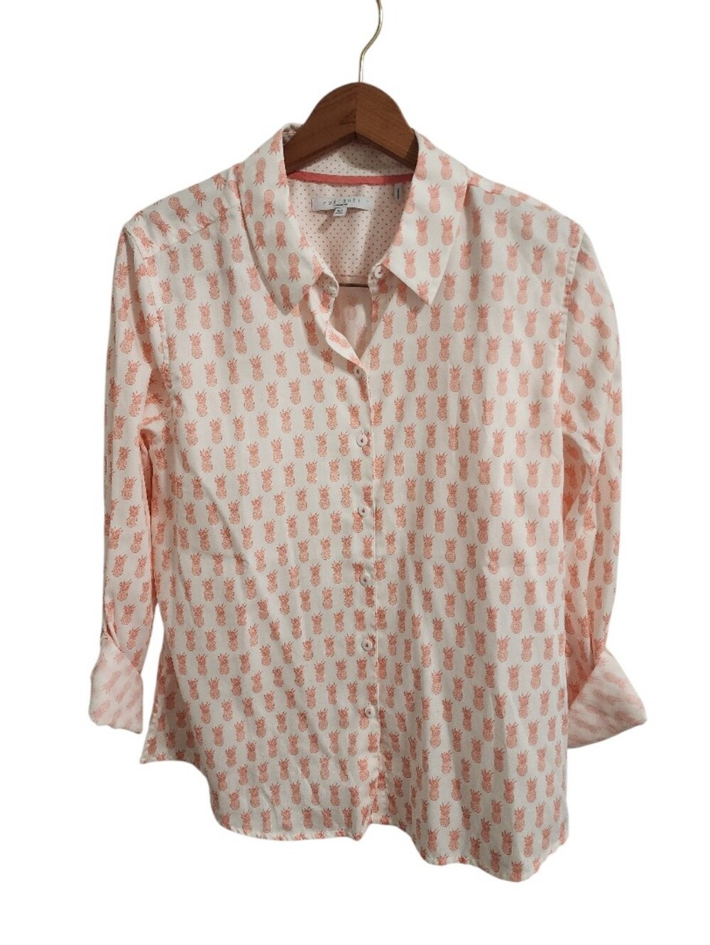 Foxcroft Pineapple Button Down Shirt